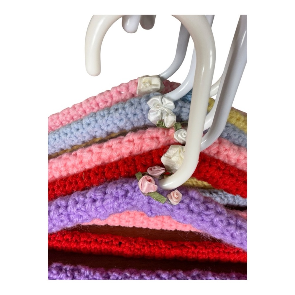 Colorful Crochet Hangers Set - Picture 2 of 3